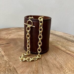 Target Chunky Gold Toned Chain Necklace 17.5”